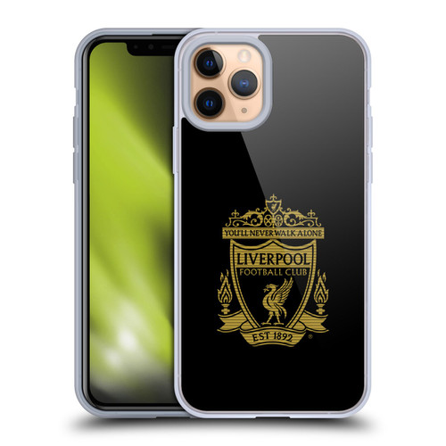 Liverpool Football Club Crest 2 Black 2 Soft Gel Case for Apple iPhone 11 Pro