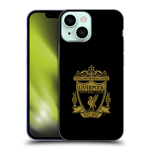 Liverpool Football Club Crest 2 Black 2 Soft Gel Case for Apple iPhone 13 Mini