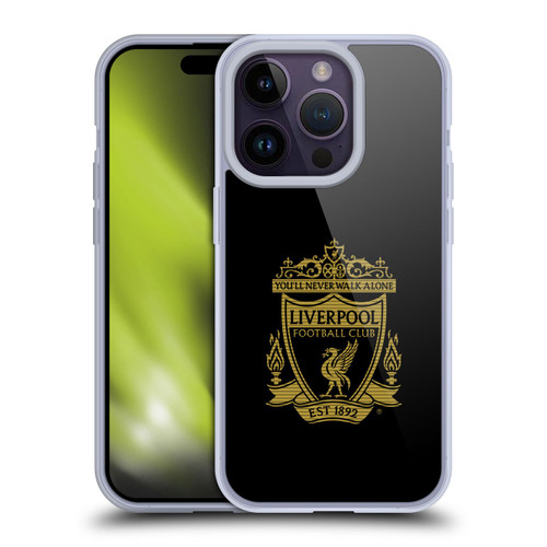 Liverpool Football Club Crest 2 Black 2 Soft Gel Case for Apple iPhone 14 Pro