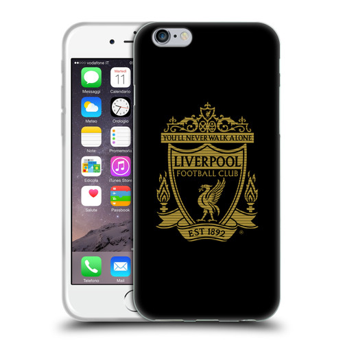 Liverpool Football Club Crest 2 Black 2 Soft Gel Case for Apple iPhone 6 / iPhone 6s