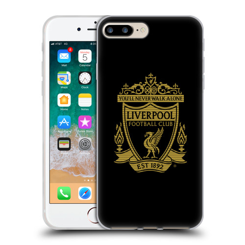 Liverpool Football Club Crest 2 Black 2 Soft Gel Case for Apple iPhone 7 Plus / iPhone 8 Plus