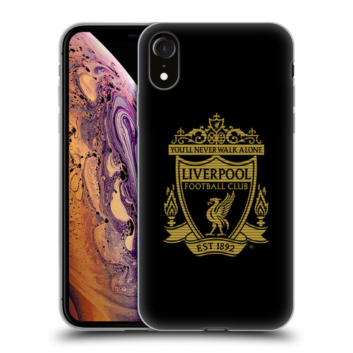 Liverpool Football Club Crest 2 Black 2 Soft Gel Case for Apple iPhone XR