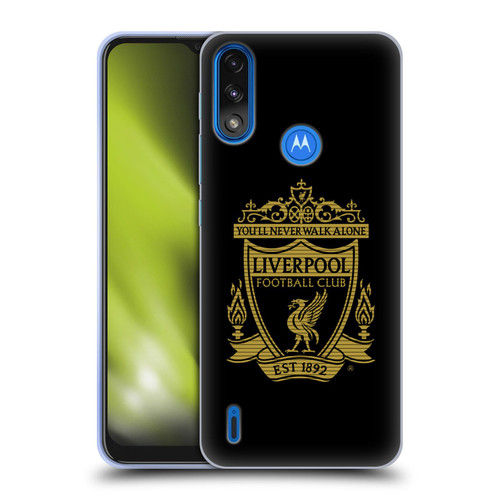 Liverpool Football Club Crest 2 Black 2 Soft Gel Case for Motorola Moto E7 Power / Moto E7i Power