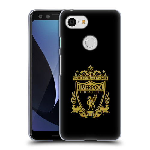 Liverpool Football Club Crest 2 Black 2 Soft Gel Case for Google Pixel 3