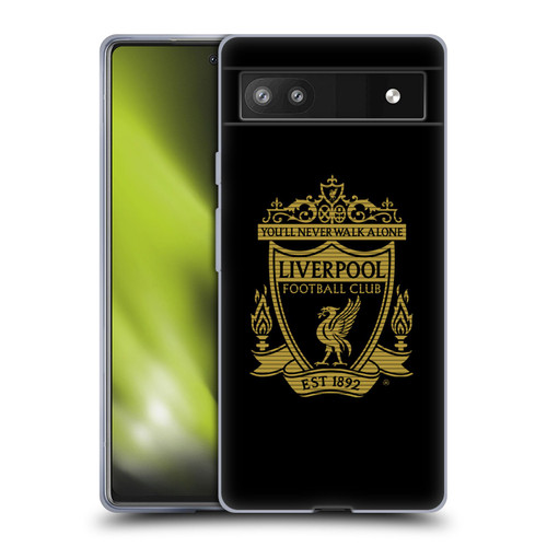 Liverpool Football Club Crest 2 Black 2 Soft Gel Case for Google Pixel 6a