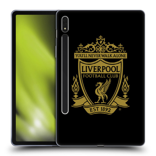 Liverpool Football Club Crest 2 Black 2 Soft Gel Case for Samsung Galaxy Tab S8