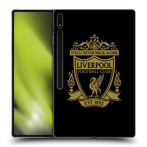 Liverpool Football Club Crest 2 Black 2 Soft Gel Case for Samsung Galaxy Tab S8 Ultra