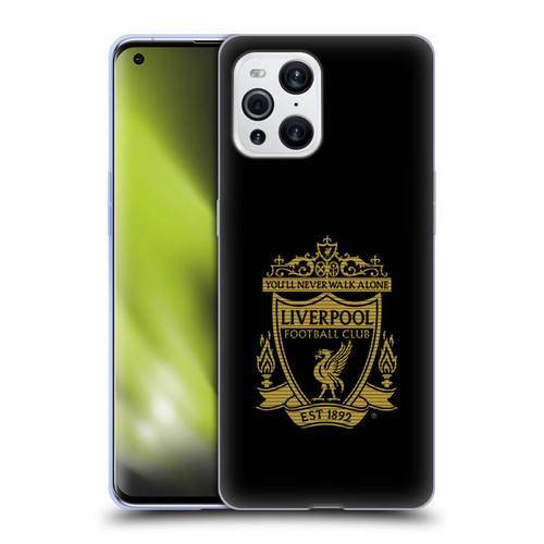 Liverpool Football Club Crest 2 Black 2 Soft Gel Case for OPPO Find X3 / Pro
