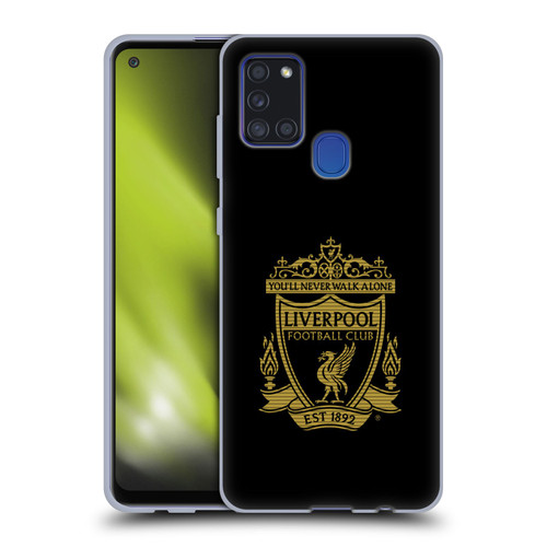 Liverpool Football Club Crest 2 Black 2 Soft Gel Case for Samsung Galaxy A21s (2020)