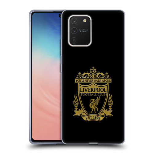 Liverpool Football Club Crest 2 Black 2 Soft Gel Case for Samsung Galaxy S10 Lite