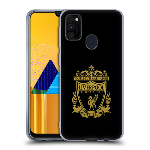 Liverpool Football Club Crest 2 Black 2 Soft Gel Case for Samsung Galaxy M30s (2019)/M21 (2020)