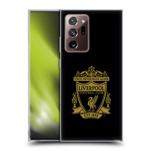 Liverpool Football Club Crest 2 Black 2 Soft Gel Case for Samsung Galaxy Note20 Ultra / 5G
