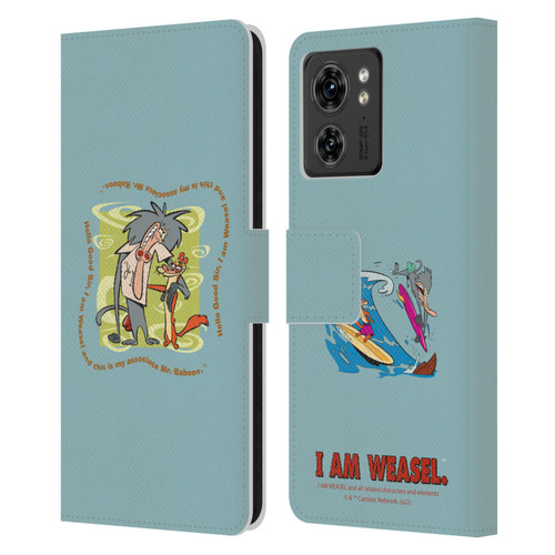 I Am Weasel. Graphics Hello Good Sir Leather Book Wallet Case Cover For Motorola Moto Edge 40