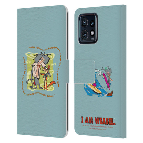 I Am Weasel. Graphics Hello Good Sir Leather Book Wallet Case Cover For Motorola Moto Edge 40 Pro