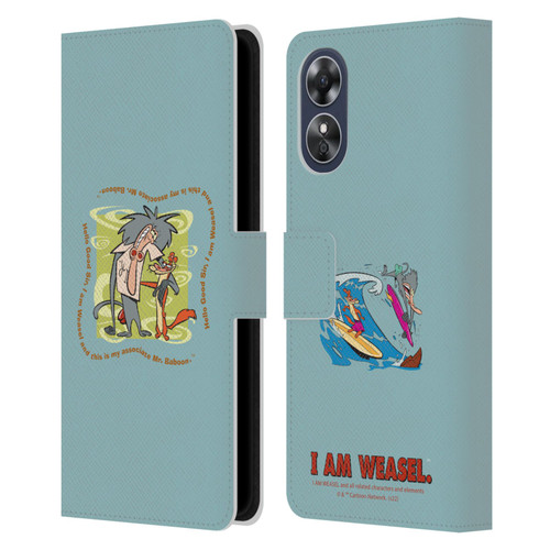 I Am Weasel. Graphics Hello Good Sir Leather Book Wallet Case Cover For OPPO A17