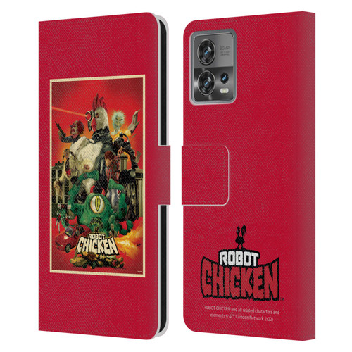 Robot Chicken Graphics Poster Leather Book Wallet Case Cover For Motorola Moto Edge 30 Fusion