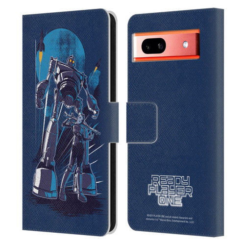 Ready Player One Graphics Iron Giant Leather Book Wallet Case Cover For Google Pixel 7a