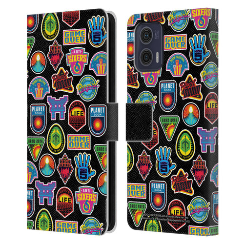 Ready Player One Graphics Collage Leather Book Wallet Case Cover For Motorola Moto G73 5G