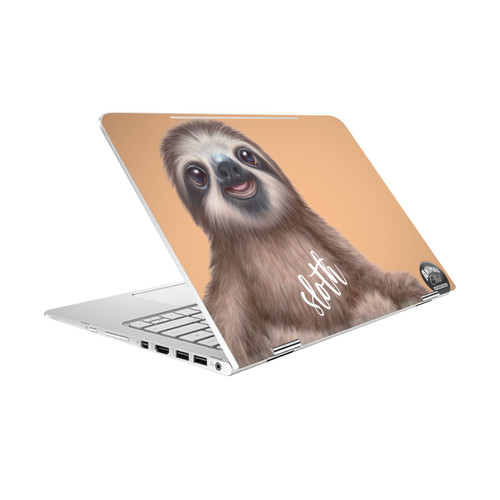 Animal Club International Faces Sloth Vinyl Sticker Skin Decal Cover for HP Spectre Pro X360 G2