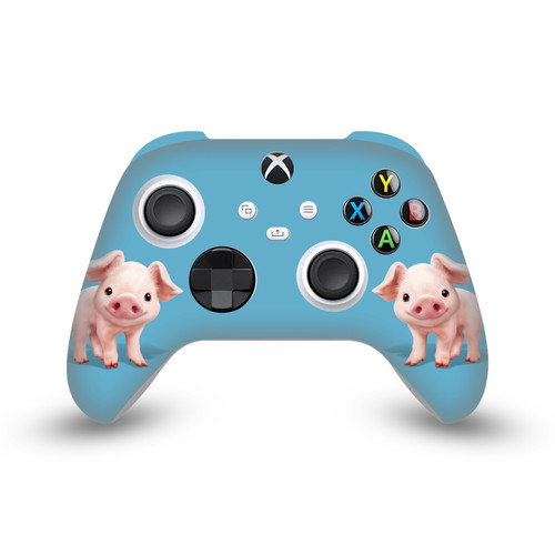 Animal Club International Faces Pig Vinyl Sticker Skin Decal Cover for Microsoft Xbox Series X / Series S Controller