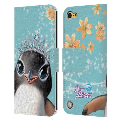 Animal Club International Royal Faces Penguin Leather Book Wallet Case Cover For Apple iPod Touch 5G 5th Gen