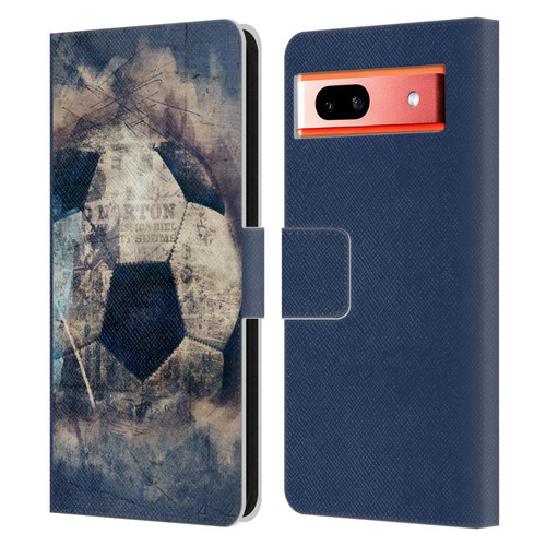 Simone Gatterwe Vintage And Steampunk Grunge Soccer Leather Book Wallet Case Cover For Google Pixel 7a