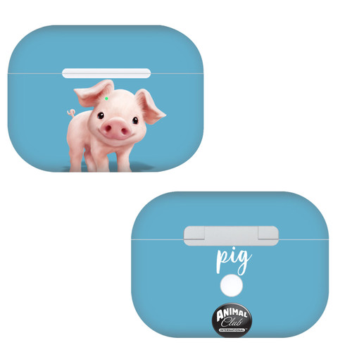 Animal Club International Faces Pig Vinyl Sticker Skin Decal Cover for Apple AirPods Pro Charging Case