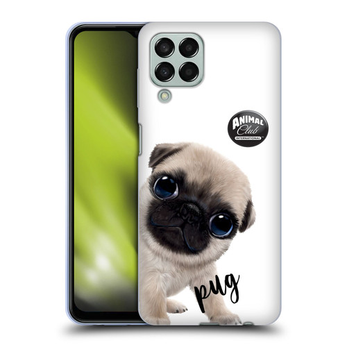 Animal Club International Faces Pug Soft Gel Case for Samsung Galaxy M33 (2022)
