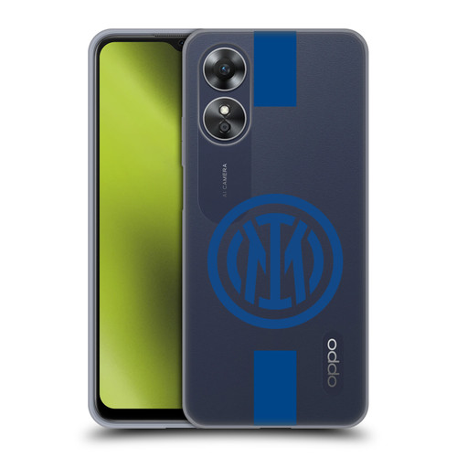 Fc Internazionale Milano Logo Stripes Soft Gel Case for OPPO A17