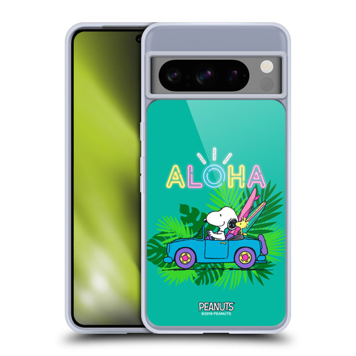 Peanuts Snoopy Aloha Disco Tropical Surf Soft Gel Case for Google Pixel 8 Pro