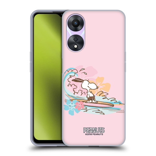 Peanuts Beach Snoopy Surf Soft Gel Case for OPPO A78 4G