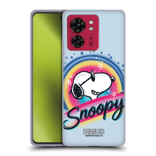 Peanuts Snoopy Boardwalk Airbrush Colourful Sunglasses Soft Gel Case for Motorola Moto Edge 40