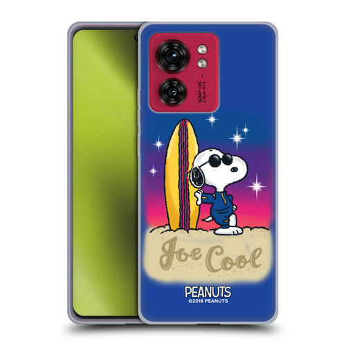 Peanuts Snoopy Boardwalk Airbrush Joe Cool Surf Soft Gel Case for Motorola Moto Edge 40