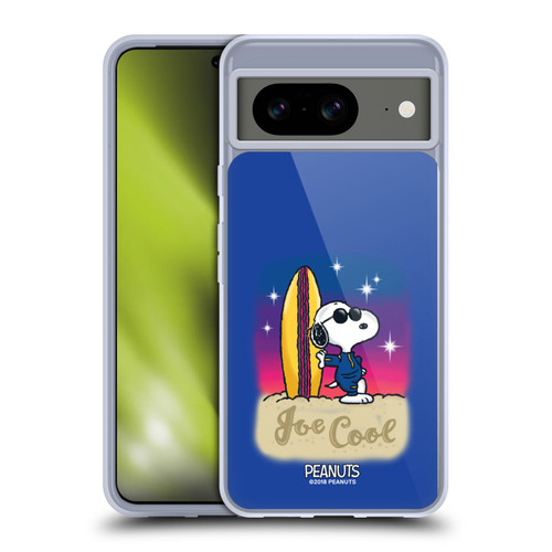Peanuts Snoopy Boardwalk Airbrush Joe Cool Surf Soft Gel Case for Google Pixel 8