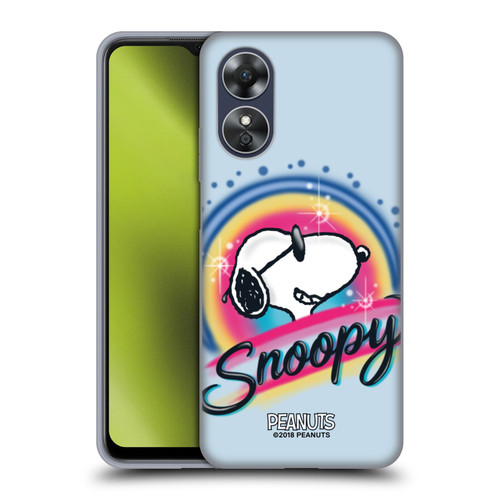 Peanuts Snoopy Boardwalk Airbrush Colourful Sunglasses Soft Gel Case for OPPO A17