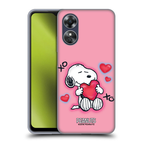 Peanuts Snoopy Boardwalk Airbrush XOXO Soft Gel Case for OPPO A17
