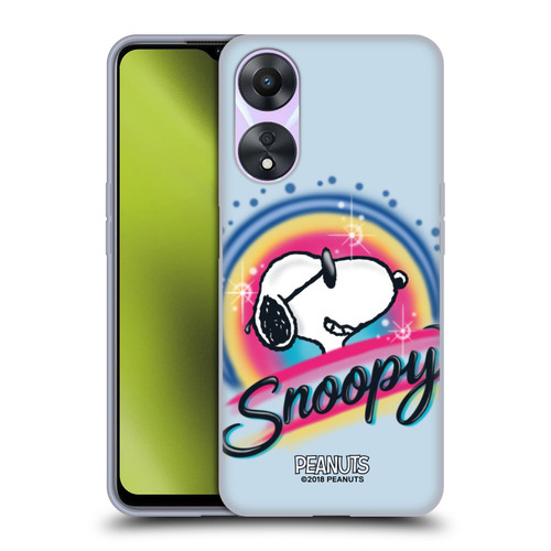Peanuts Snoopy Boardwalk Airbrush Colourful Sunglasses Soft Gel Case for OPPO A78 4G