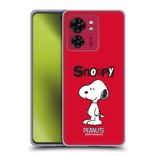 Peanuts Characters Snoopy Soft Gel Case for Motorola Moto Edge 40