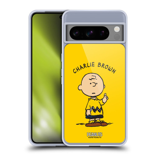 Peanuts Characters Charlie Brown Soft Gel Case for Google Pixel 8 Pro