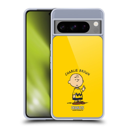 Peanuts Characters Charlie Brown Soft Gel Case for Google Pixel 8 Pro