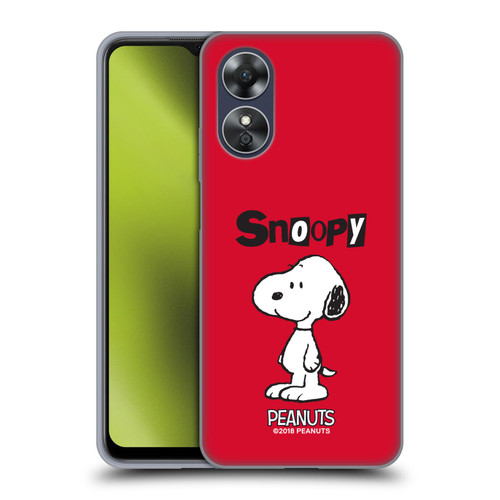 Peanuts Characters Snoopy Soft Gel Case for OPPO A17