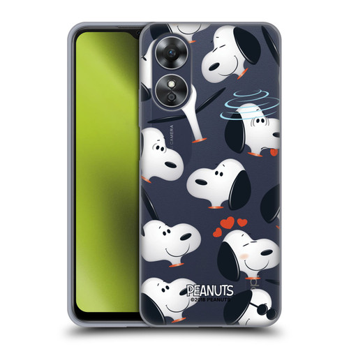 Peanuts Character Patterns Snoopy Soft Gel Case for OPPO A17