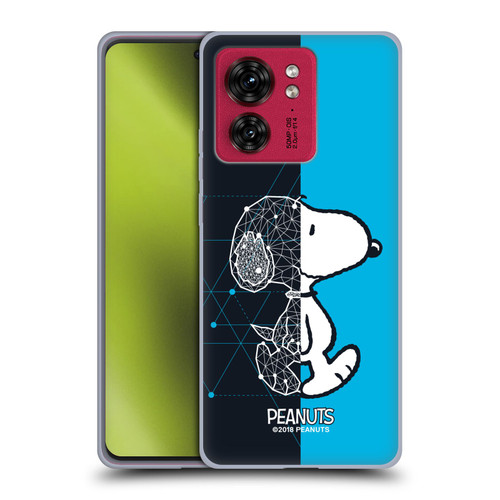 Peanuts Halfs And Laughs Snoopy Geometric Soft Gel Case for Motorola Moto Edge 40