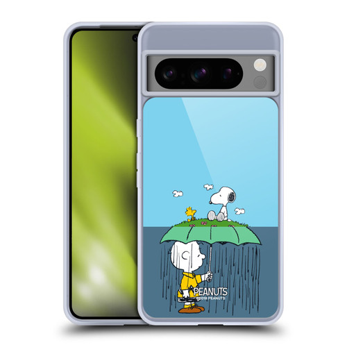 Peanuts Halfs And Laughs Charlie, Snoppy & Woodstock Soft Gel Case for Google Pixel 8 Pro