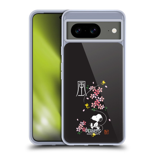 Peanuts Oriental Snoopy Cherry Blossoms Soft Gel Case for Google Pixel 8