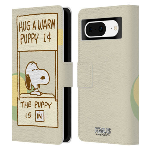 Peanuts Snoopy Hug Warm Leather Book Wallet Case Cover For Google Pixel 8