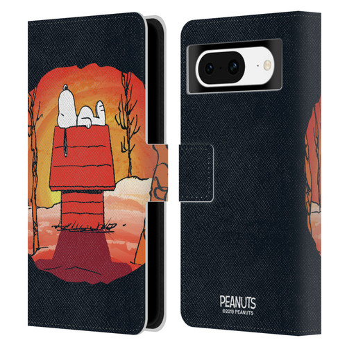 Peanuts Spooktacular Snoopy Leather Book Wallet Case Cover For Google Pixel 8