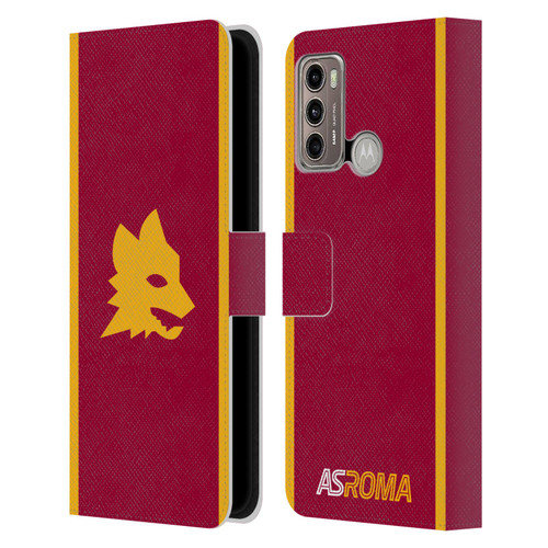 AS Roma 2023/24 Crest Kit Home Leather Book Wallet Case Cover For Motorola Moto G60 / Moto G40 Fusion