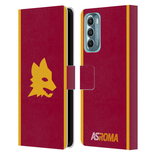 AS Roma 2023/24 Crest Kit Home Leather Book Wallet Case Cover For Motorola Moto G Stylus 5G (2022)