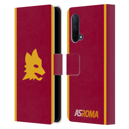 AS Roma 2023/24 Crest Kit Home Leather Book Wallet Case Cover For OnePlus Nord CE 5G